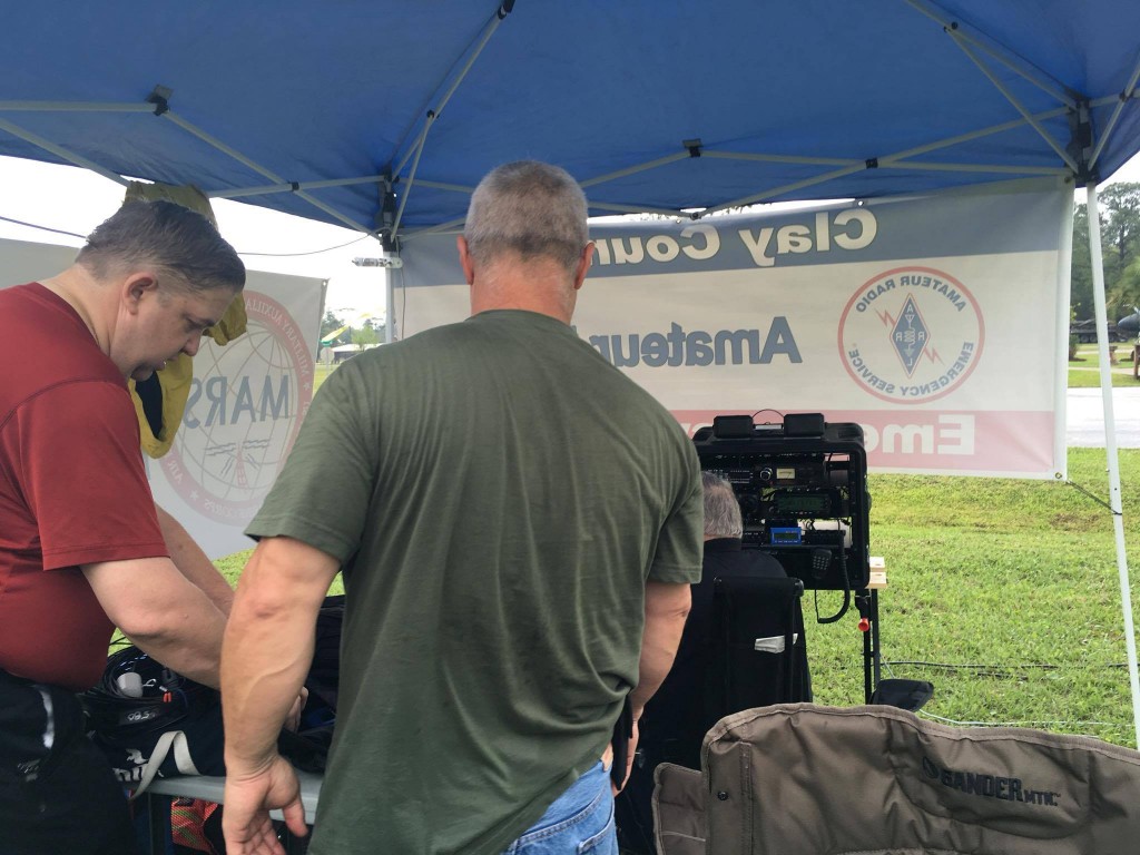 Jim Winfrey & Scott Roberts setting up one of the stations